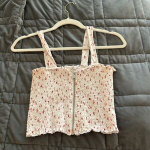 floral crop top
